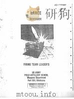 LANCE HANDBOOK：FIRING TEAM LEADEIS     PDF电子版封面     