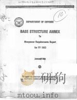 BASE STRUCTURE ANNEX TO MANPOWER REQUIREMENTS REPORT FOR FY 1983     PDF电子版封面     
