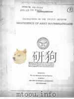 TRANSACTIONS OF THE TWENTY-SEVENTH CONFERENCE OF ARMY MATHEMATICLANS（ PDF版）