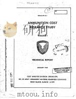 AMMUNITION COST RESEARCH STUDY  VOLUME 1     PDF电子版封面     
