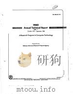 1980 ANNUAL TECHNICAL REPORT:A RESEARCH PROGRAM IN COMPUTER TECHNOLOGY     PDF电子版封面     