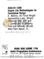 AIAA-81-1398 ENGINE LIFE METHODOLOGIES FOR CONCEPTUAL DESIGN（ PDF版）