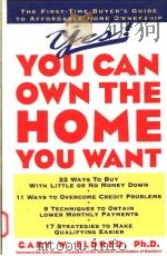 YES! YOU CAN OWN THE HOME YOU WANT   1995年  PDF电子版封面    GARY W.ELDRED 