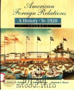 AMERICAN FOREIGN RELATIONS A HISTORY·TO 1920  VOLUME 1（1995年 PDF版）