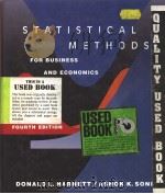 STATISTICAL METHODS FOR BUSINESS AND ECONOMICS  FOURTH EDITION   1991  PDF电子版封面  0201513951  DONALD L.HARNETT  ASBOK K.SONI 
