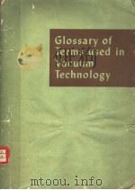 GLOSSARY OF TERMS USED IN VACUUM TECHNOLOGY（ PDF版）