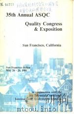 35TH ANNUAL QUALITY CONGRESS AND EXPOSITION（ PDF版）