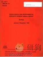 ANL-80-115 PART 3 RADIOLOGICAL AND ENVIRONMENTAL RESEARCH DIVISION ANNUAL REPORT ECOLOGY JANUARY-DEC     PDF电子版封面     