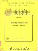 PROCEEDINGS OF THE SOCIETY OF PHOTO-OPTICAL INSTRUMENTATION ENGINEERS VOLUME 158 LASER SPECTROSCOPY-     PDF电子版封面  0892521856   