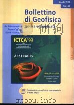 BOLLETTINO DI GEOFISICA MARCH 1999 VOL.40 TEORICA ED APPLICATA AN INTERNATIONAL JOURNAL OF EARTH SCI     PDF电子版封面     