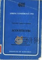 ACOUSTICS'84 SPRING CONFERENCE     PDF电子版封面    B.L.CLARKSON 
