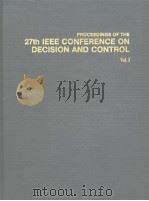 PROCEEDINGS OF THE 27TH IEEE CONFERENCE ON DECISION AND CONTROL VOLUME 3     PDF电子版封面     