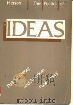 THE POLITICS OF IDEAS  POLITICAL THEORY AND AMERICAN PUBLIC POLICY   1984  PDF电子版封面  0256031118  LAWRENCE J.R.HERSON 