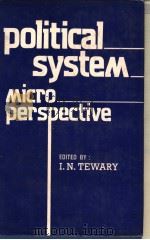 POLITICAL SYSTEM  A MICRO PERSPECTIVE   1986  PDF电子版封面    I.N.TEWARY 