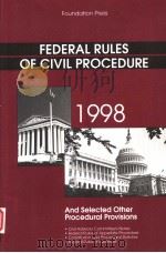 FEDERAL RULES OF CIVIL PROCEDURE   1986  PDF电子版封面  1566626234   
