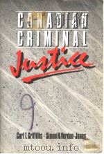 CANADIAN CRIMINAL JUSTICE   1989  PDF电子版封面  040983453X   