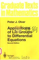 APPLICATIONS OF LIE GROUPS TO DIFFERENTIAL EQUATIONS  SECOND EDITION（ PDF版）