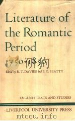 LITERATURE OF THE ROMANTIC PERIOD 1750-1850（1976年 PDF版）