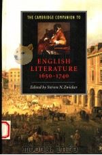 THE CAMBRIDGE COMPANION TO ENGLISH LITERATURE 1650-1740（1998年 PDF版）