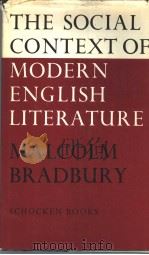 THE SOCIAL CONTEXT OF MODERN ENGLISH LITERATURE（1971 PDF版）