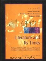 LITERATURE AND ITS TIMES  VOLUME 1   1997  PDF电子版封面  0787606073   