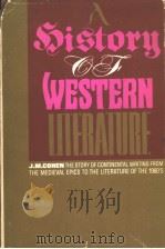 A HISTORY OF WESTERN LITERATURE   1968  PDF电子版封面    J.M.COHEN 