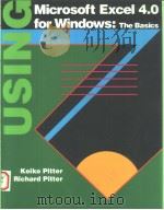 USING MICROSOFT EXCEL 4.0 FOR WINDOWS:THE BASICS   1993  PDF电子版封面  0070502951  KEIKO PITTER  RICHARD PITTER 