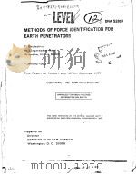 METHODS OF FORCE IDENTIFICATION FOR EARTH PENETRATORS     PDF电子版封面    T.BELYTSCHKO 