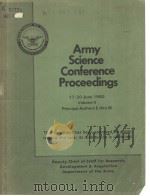 ARMY SCIENCE CONFERENCE PROCEEDINGS VOLUME 2     PDF电子版封面     