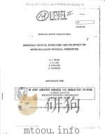 WOODPULP CRYSTAL STRUCTURE AND ITS EFFECT ON NITROCELLULOSE PHYSICAL PROPERTIES     PDF电子版封面     