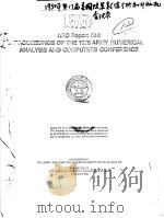 ARO REPORT 80-3 PROCEEDINGS OF THE 1980 ARMY NUMERICAL ANALYSIS AND COMPUTERS CONFERENCE     PDF电子版封面     