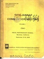 16TH JANNAF COMBUSTION MEETING  VOLUME 1（ PDF版）