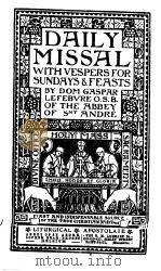 DAILY MISSAL WITH VESPERS FOR SUNDAYS AND FEASTS（ PDF版）