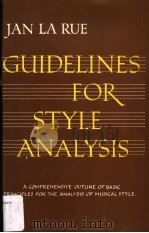 GUIDELINES FOR STYLE ANALYSIS（ PDF版）