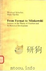 FROM FERMAT TO MINKOWSKI   1985  PDF电子版封面  0387909427   