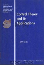 CONTROL THEORY AND ITS APPLICATIONS（1997 PDF版）