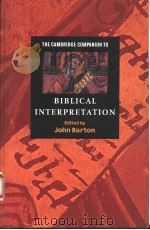 THE CAMBRIDGE COMPANION TO BIBLICAL INTERPRETATION（1998 PDF版）