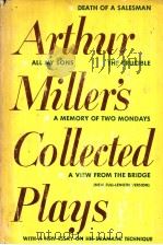 ARTHUR MILLER'S COLLECTED PLAYS   1957年  PDF电子版封面     
