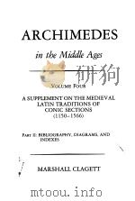 ARCHIMEDES IN THE MIDDLE AGES  VOLUME 4（1980 PDF版）