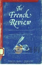 THE FRENCH REVIEW  VOLUME 61     PDF电子版封面  0844215058   