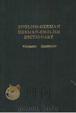 ENGLISH-GERMAN GERMAN-ENGLISH DICTIONARY  VOLUME 1（1963 PDF版）