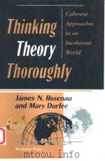 THINKING THEORY THOROUGHLY  COHERENT APPROACHES TO AN INCOHERENT WORLD（1995 PDF版）