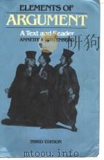 ELEMENTS OF ARGUMENT  A TEXT AND READER  THIRD EDITION（1991 PDF版）