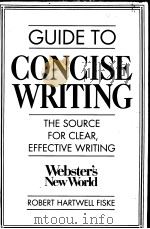 GUIDE TO CONCISE WRITING   1990  PDF电子版封面  0139478558   