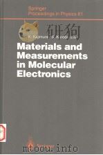 MATERIALS AND MEASUREMENTS IN MOLECULAR ELECTRONICS     PDF电子版封面  4431701850  K.KAJIMURA  S.KURODA 