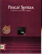 PASCAL SYNTAX   1986  PDF电子版封面  0835932761  ALI BEHFOROOZ AND ONKAR P.SHAR 