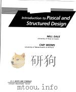 INTRODUCTION TO PASCAL AND STRUCTURED DESIGN   1988  PDF电子版封面  0669145912   