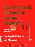 SPECTROSCOPIC METHODS IN ORGANIC CHEMISTRY  FOURTH EDITION     PDF电子版封面  007707212X  DUDLEY H.WILLIAMS  IAN FLEMING 
