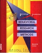 INTRODUCTION TO BEHAVIORAL RESEARCH METHODS  2ND EDITION   1995  PDF电子版封面  0534204902  MARK R.LEARY 