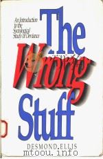 THE WRONG STUFF（1987 PDF版）